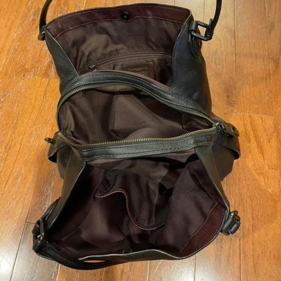 Coach | Edie Shoulder Bag 31 with Prairie Rivets Pebbled Leather Purse Hobo - Picture 5 of 9